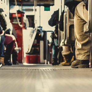 Bus of people signifying the world and sharing faith and truth with them