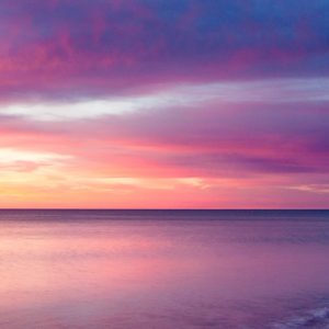 Sunset illustrating God's Word and His Creation